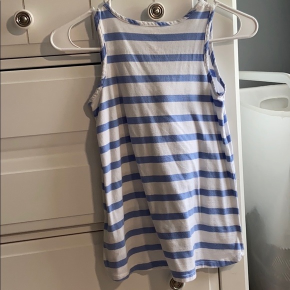 Anchor Tank Top Blue and White Striped - Picture 2 of 3
